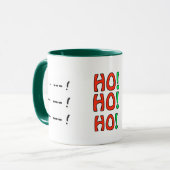 Santa, Rudolph Ho. kerstMok - Pas het aan! Mok (Voorkant links)