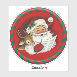 Santa & Rudy Vinyl Sticker