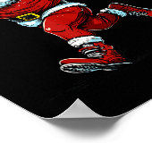 Santa Running Cross Country Xc Runner Christmas Xm Poster (Hoek)