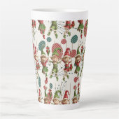 Santa’s Christmas Elf Latte Mug Mok (Voorkant)