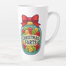 Santa’s Fart Jar Funny Festive Flatulence Latte Mok