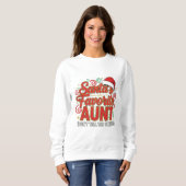 Santa’s Favorite Aunt Christmas Shirt Funny (Voorkant volledig)