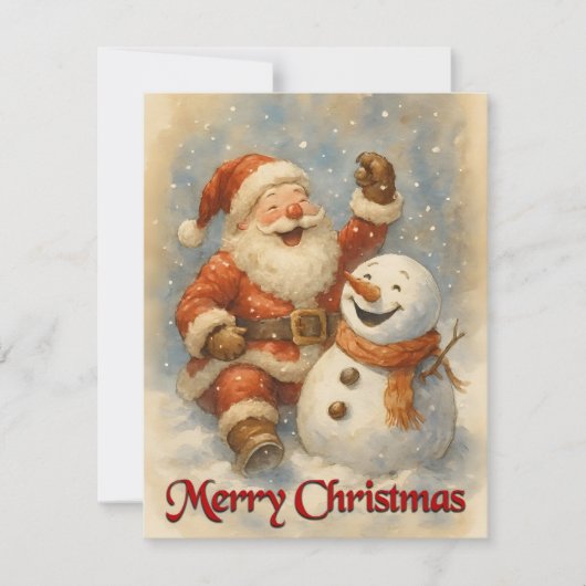 Santa’s Laughter in Winter’s Embrace (Voorkant)