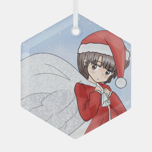 Santa’s Little Helper Glas Ornament (Voorkant)