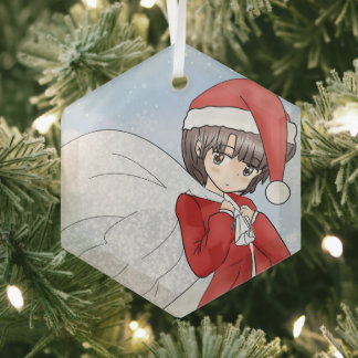 Santa’s Little Helper Glas Ornament