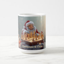 Santa’s Next Move – Funny Chess Christmas Mug for 