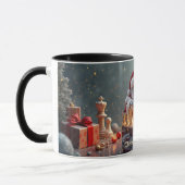 Santa’s Next Move – Funny Chess Christmas Mug for (Gauche)