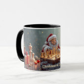 Santa’s Next Move – Funny Chess Christmas Mug for (Devant gauche)