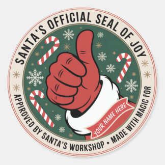 👍 Santa’s Official Seal of Joy Sticker