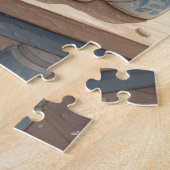 Santa’s Pottery Workshop: Hand-Painted Ceramic Legpuzzel (Zijkant)