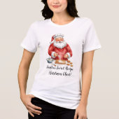 Santa’s Secret Recipe: Christmas Cheer! Tri-Blend Shirt (Voorkant)
