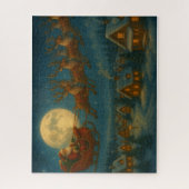 Santa’s Sleigh Flight – Moonlit Christmas Eve Jig Legpuzzel (Verticaal)