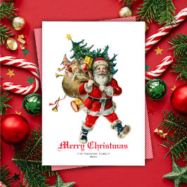  Santa Sack of Toys Non-Photo Holiday Card