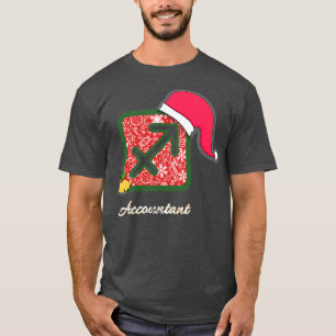 Santa Sagittarius Accountant Funny Xx27 mas Gift T-shirt