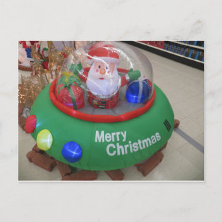 Santa Saucer Briefkaart