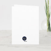 Santa Saw Your Wish List card Kaart (Achterkant)