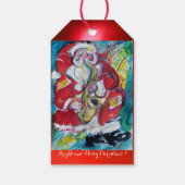 SANTA & SAX, CHRISTMAS PARTY CADEAULABEL (Achterkant)