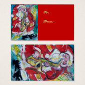 SANTA & SAX, FÊTE DE NOËL (Devant & derrière)