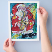 SANTA & SAX FLYER (Hand)