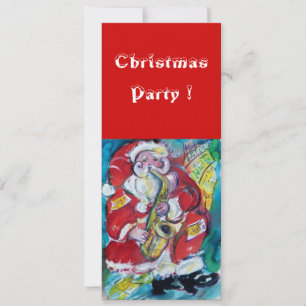 SANTA & SAX, KERSTPARTY KAART