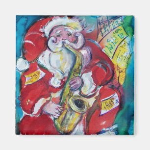 SANTA & SAX, KERSTPARTY MAGNEET