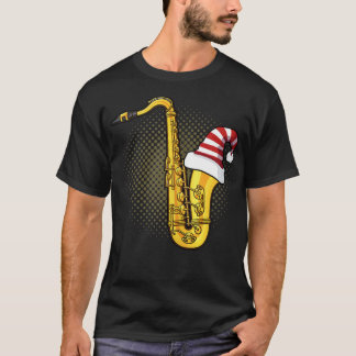 Santa Saxophone Chistmas Seizoen T-shirt
