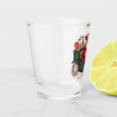 Santa Says Merry Kerstmis Shot Glas (Links)