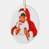 Santa Says Shhhhh... Ornament (Rechts)