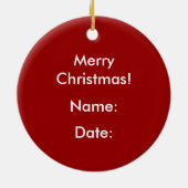 Santa Says Shhhhh... Ornament (Achterkant)