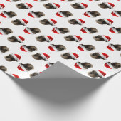 Santa Schnauzer Cadeaupapier (Hoek)