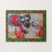Santa Schnauzer Jigzaag Puzzle