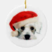 Santa Schnauzer Ornament (Achterkant)