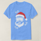 Santa Scuba Diving Mannen Kerstmis T-shirt (Design voorkant)