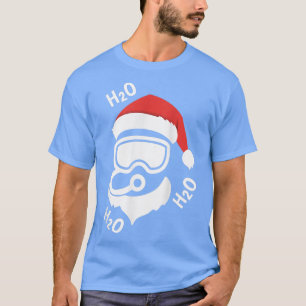 Santa Scuba Diving Mannen Kerstmis T-shirt
