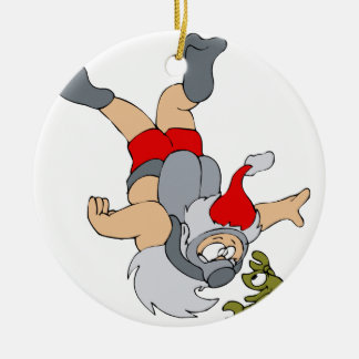 Santa scuba-duiken keramisch ornament