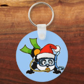 Santa Scuba Panda Sleutelhanger (Voorkant)