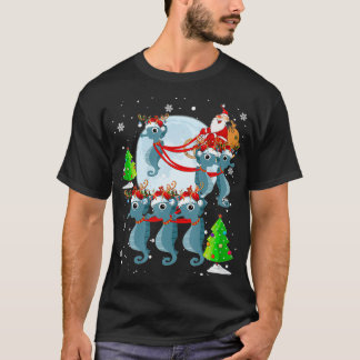 Santa Seahorse Sleigh T-shirt