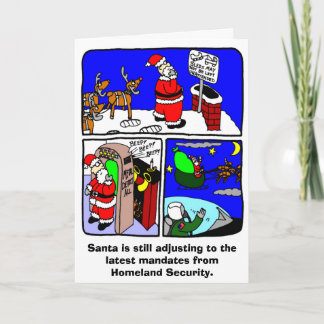 Santa Security Christmas Kaart