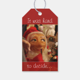  Santa Seizoensgebonden Labels Moeilijk te besliss Cadeaulabel