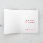 Santa Selfie-kerstKaart Feestdagen Kaart (Binnen)