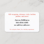 Santa Services Contactkaartje (Achterkant)