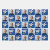 Santa Shark Fotoverpakking Papieren Bladen Inpakpapier Vel (Voorkant)