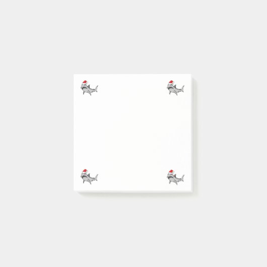 Santa Shark Post It Notes (Voorkant)