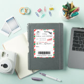 Santa shipping label (iPad Cover)