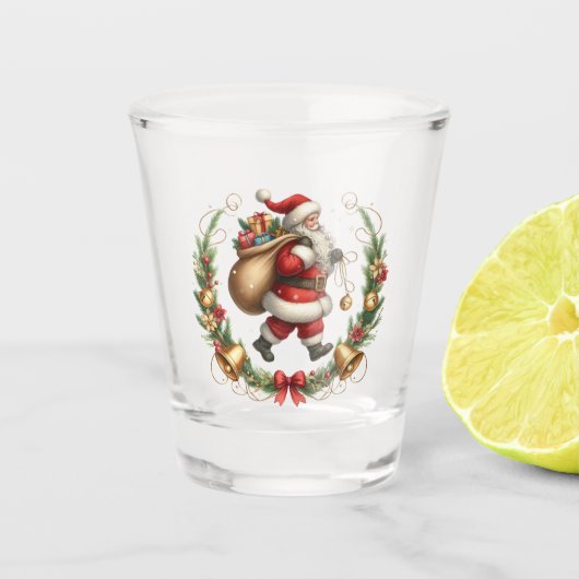 Santa Shot Glass Glas (Voorkant)