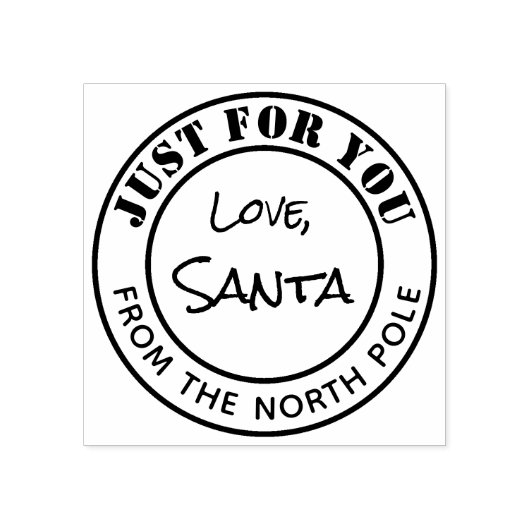 Santa Signature Rubber Stamp North Pole Mail Gift Rubberstempel (Afrduk)