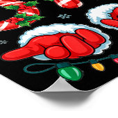 Santa Six Seven 67 Meme Christmas 67 Candy Cane Ki Poster (Hoek)