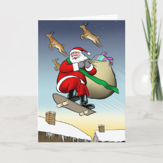 Santa Skateboard Kaart