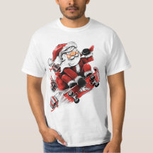 Santa Skateboarding