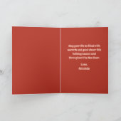 Santa Skates | Retro Roller Skating Kerstmis Feestdagen Kaart (Binnen)